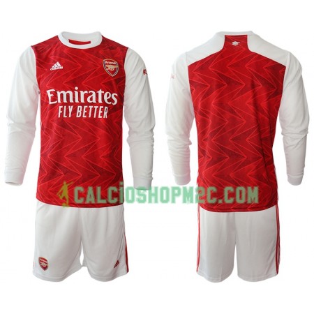 Arsenal Bambino Maglia Prima 2020/2021 Manica Lunga (+ Pantaloncini)